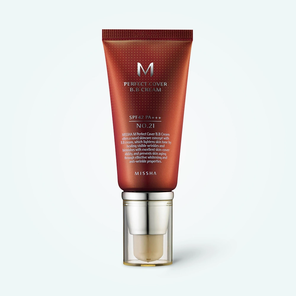 M Perfect Covering BB Cream SPF42 PA+++,No.21 Light Beige, 50ml (Option No.21 Natural Beige)